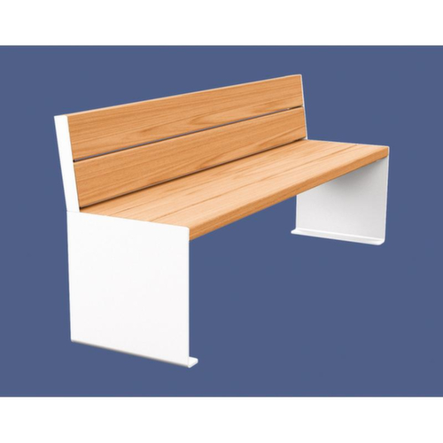 Banc Kube avec piètement à panneaux