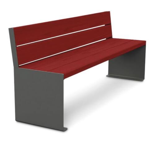 Banc Kube avec piètement à panneaux