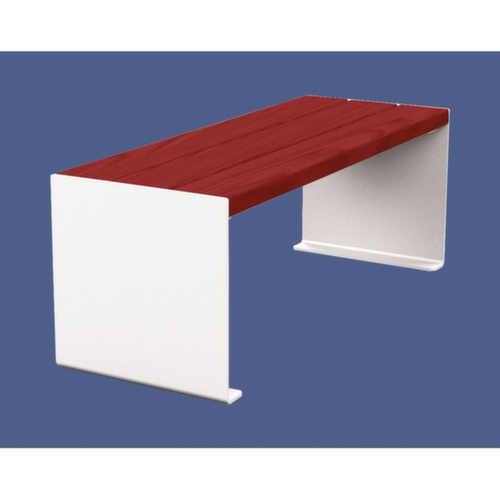 Banc Kube avec piètement à panneaux