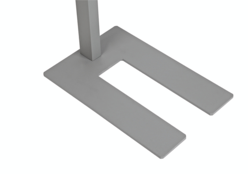 MAUL Lampadaire à DEL avec variateur MAULjaval avec lumière directe et indirecte, lumière blanc neutre, argent