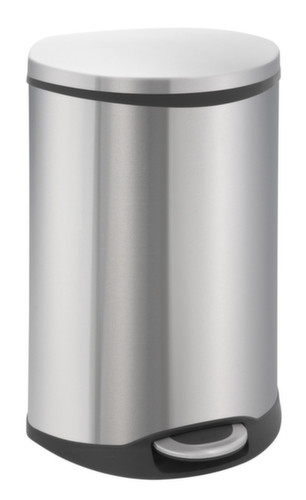 Poubelle à pédale acier inoxydable forme coquille EKO Shell, 50 l