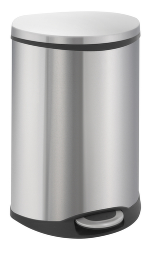 Poubelle à pédale acier inoxydable forme coquille EKO Shell, 2 x 22 l