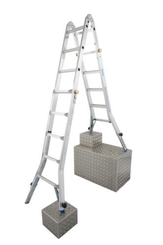 Krause Échelle télescopique polyvalente en quatre parties STABILO® Professional, 4 x 5 échelons profilés