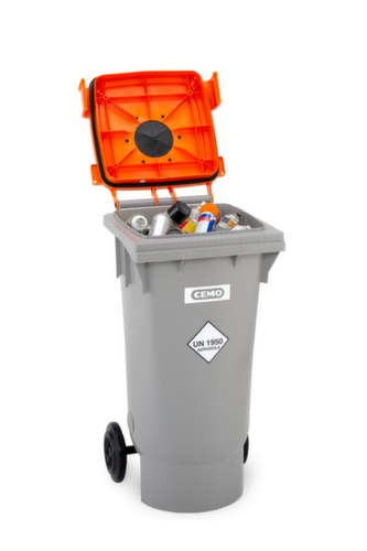 Cemo Récipient de collecte des bombes aérosols, capacité 120 l