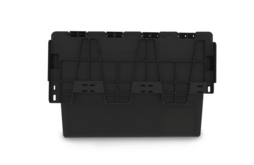 Conteneurs consignés Euronorm recyclés + scellables, capacité 52 l, Couvercle à charnière en 2 parties