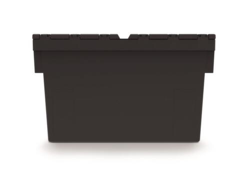 Conteneurs consignés Euronorm recyclés + scellables, capacité 63 l, Couvercle à charnière en 2 parties