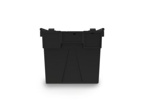 Conteneurs consignés Euronorm recyclés + scellables, capacité 63 l, Couvercle à charnière en 2 parties