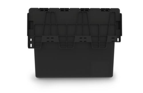 Conteneurs consignés Euronorm recyclés + scellables, capacité 25 l, Couvercle à charnière en 2 parties