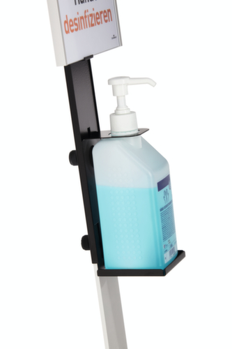 Distributeur de désinfectant avec porte-bouteille variable, avec levier de bras