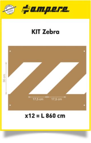 a.m.p.e.r.e. Jeu de pochoirs pour dispositif de marquage au sol