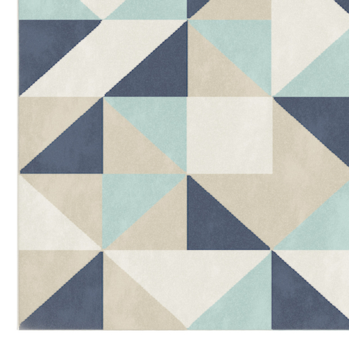 Paperflow Tapis clair Canvas en fil multicolore