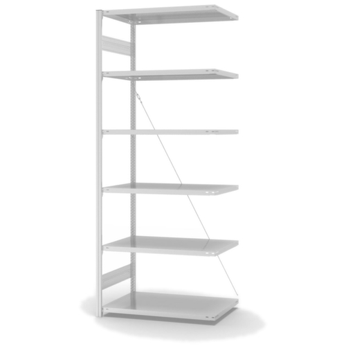 hofe système de rayonnages sans vis de conception standard, hauteur x largeur x profondeur 2500 x 1010 x 635 mm, 6 tablettes