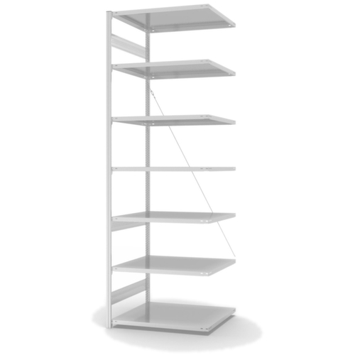 hofe système de rayonnages sans vis de conception standard, hauteur x largeur x profondeur 3000 x 1010 x 835 mm, 7 tablettes