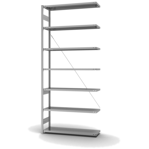 hofe système de rayonnages sans vis de conception standard, hauteur x largeur x profondeur 3000 x 1310 x 435 mm, 7 tablettes