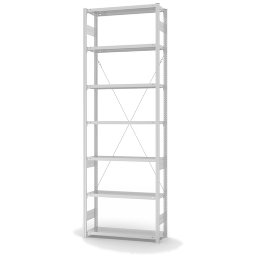 hofe Système de rayonnages sans vis dans une construction mi-lourde, hauteur x largeur x profondeur 3000 x 1060 x 335 mm, 7 tablettes