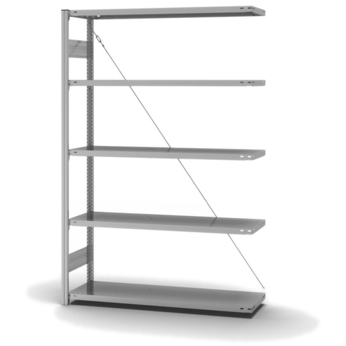 hofe Système de rayonnages sans vis dans une construction mi-lourde, hauteur x largeur x profondeur 2000 x 1310 x 435 mm, 5 tablettes