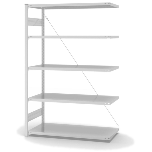 hofe Système de rayonnages sans vis dans une construction mi-lourde, hauteur x largeur x profondeur 2000 x 1310 x 635 mm, 5 tablettes