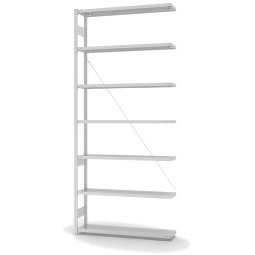 hofe système de rayonnages sans vis de conception standard, hauteur x largeur x profondeur 3000 x 1310 x 335 mm, 7 tablettes