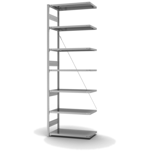 hofe Panneau d'extension pour le rayonnage sans vis, hauteur x largeur x profondeur 3000 x 1010 x 535 mm, 7 tablettes