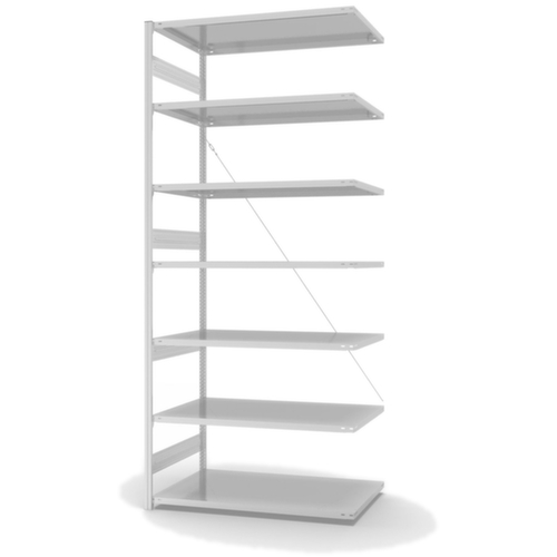 hofe Panneau d'extension pour le rayonnage sans vis, hauteur x largeur x profondeur 3000 x 1310 x 835 mm, 7 tablettes