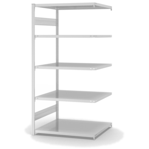 hofe Rayonnage à traverses type standard, hauteur x largeur x profondeur 2000 x 1010 x 835 mm, 5 tablettes