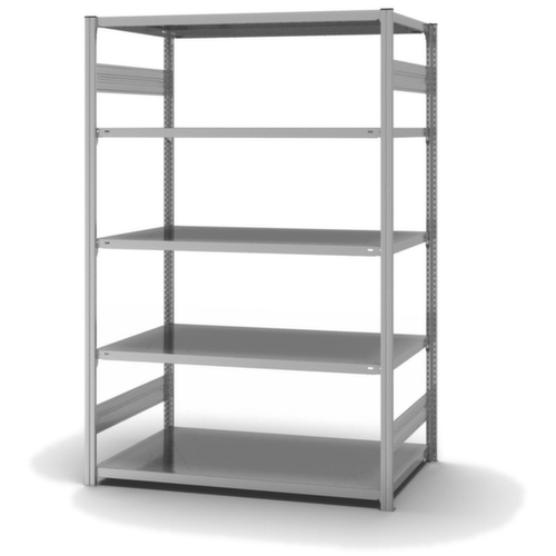 hofe Rayonnage à traverses type standard, hauteur x largeur x profondeur 2000 x 1360 x 835 mm, 5 tablettes