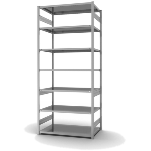 hofe Rayonnage à traverses type standard, hauteur x largeur x profondeur 3000 x 1360 x 835 mm, 7 tablettes