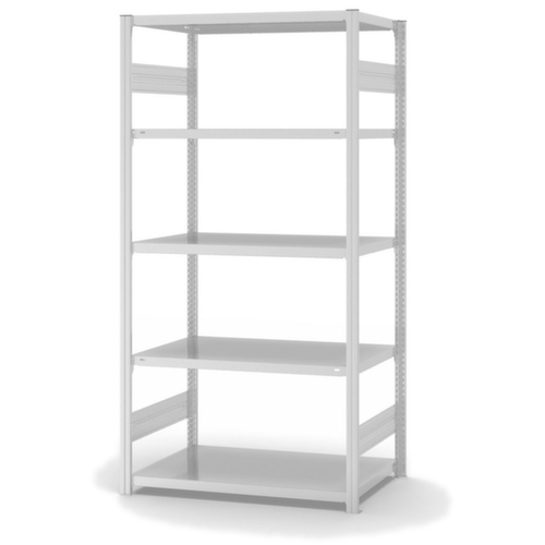 hofe Rayonnages enhofe treillis dans les constructions mi-lourdes, hauteur x largeur x profondeur 2000 x 1060 x 635 mm, 5 tablettes