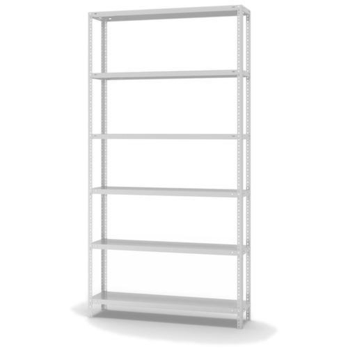hofe Etagère à visser, 6 tablettes, RAL7035 gris clair