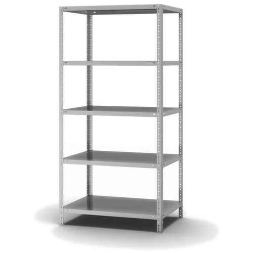 hofe Etagère à visser, 5 tablettes, avec revêtement en zinc anti-corrosion
