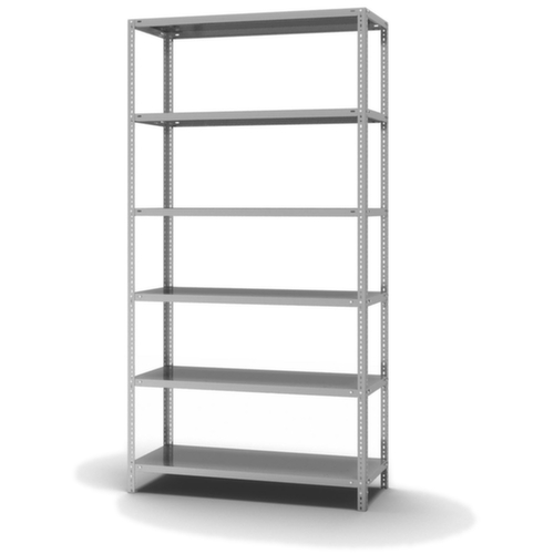 hofe Etagère à visser, 6 tablettes, avec revêtement en zinc anti-corrosion