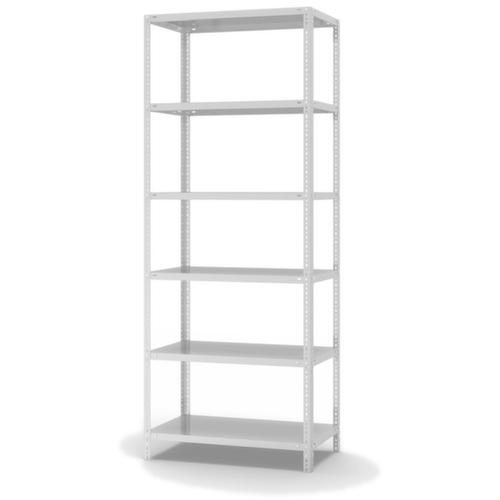 hofe Etagère à visser, 6 tablettes, RAL7035 gris clair