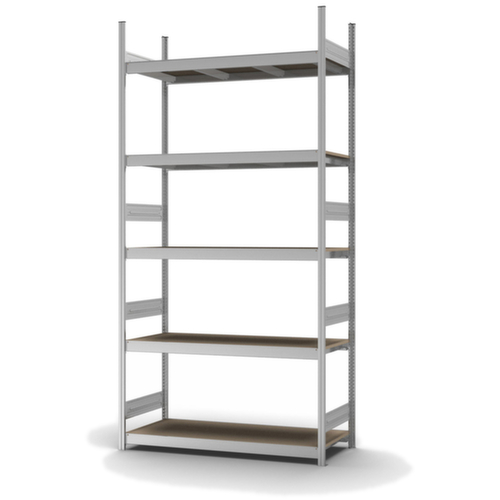 hofe Rayonnage grande largeur avec tablettes en bois