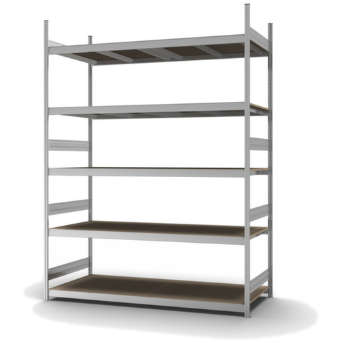 hofe Rayonnage grande largeur avec tablettes en bois