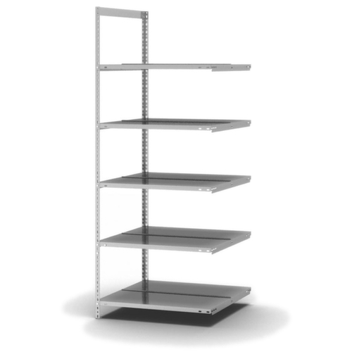 hofe Porte-fichiers à visser Champ de saisie à utiliser des deux côtés, 5 tablettes, avec revêtement en zinc anti-corrosion