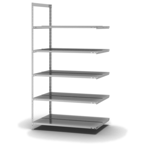 hofe Porte-fichiers à visser Champ de saisie à utiliser des deux côtés, 5 tablettes, avec revêtement en zinc anti-corrosion