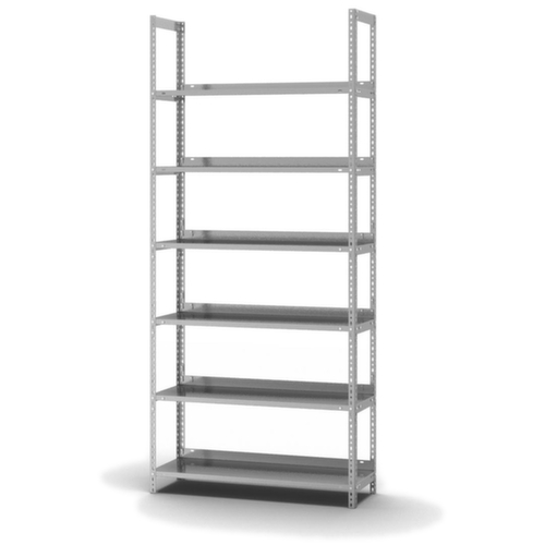 hofe Rayonnage à boulonner pour classeurs, 6 tablettes, avec revêtement en zinc anti-corrosion