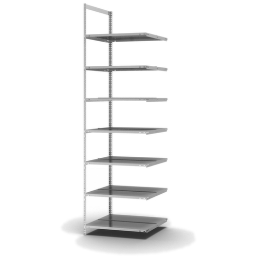 hofe Porte-fichiers à visser Champ de saisie à utiliser des deux côtés, 7 tablettes, avec revêtement en zinc anti-corrosion