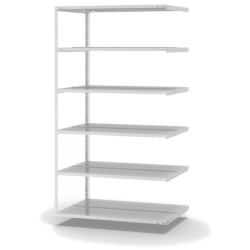 hofe Porte-fichiers à visser Champ de saisie à utiliser des deux côtés, 6 tablettes, RAL7035 gris clair