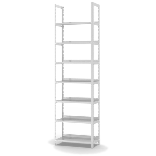 hofe Rayonnage à boulonner pour classeurs, 7 tablettes, RAL7035 gris clair