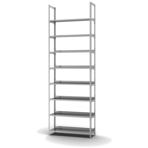 hofe Rayonnage à boulonner pour classeurs, 8 tablettes, avec revêtement en zinc anti-corrosion