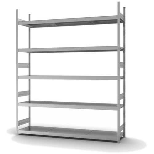 hofe Rayonnage grande largeur avec tablettes en acier