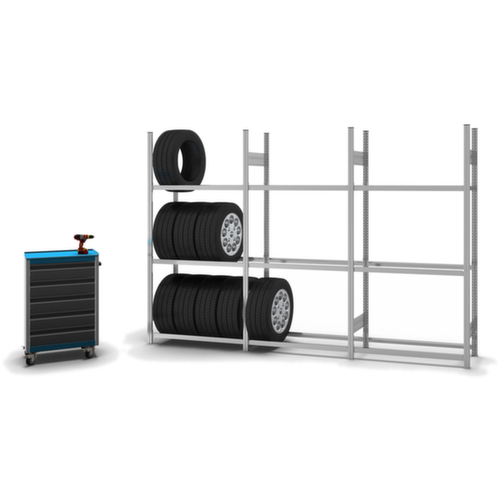 hofe Rayonnage à pneus, hauteur x largeur x profondeur 2000 x 1010 x 435 mm, 3 niveaux