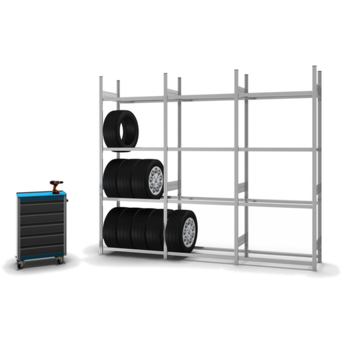 hofe Rayonnage à pneus, hauteur x largeur x profondeur 2500 x 1060 x 435 mm, 4 niveaux