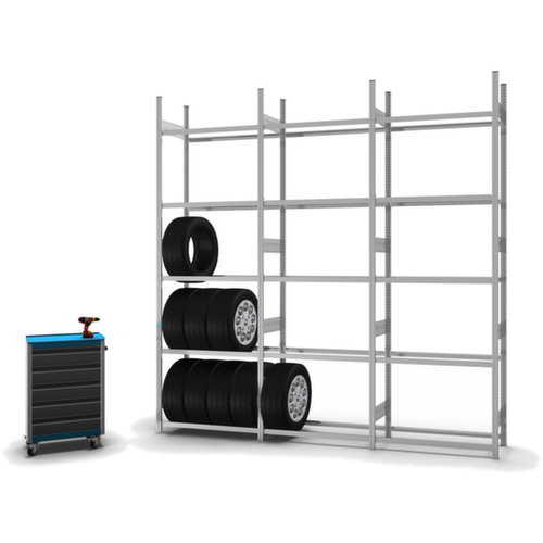hofe Rayonnage à pneus, hauteur x largeur x profondeur 3000 x 1060 x 435 mm, 5 niveaux
