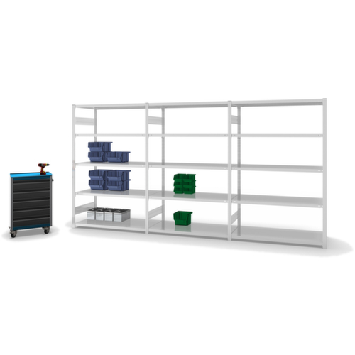 hofe Rayonnage à traverses type standard, hauteur x largeur x profondeur 2000 x 1360 x 635 mm, 5 tablettes