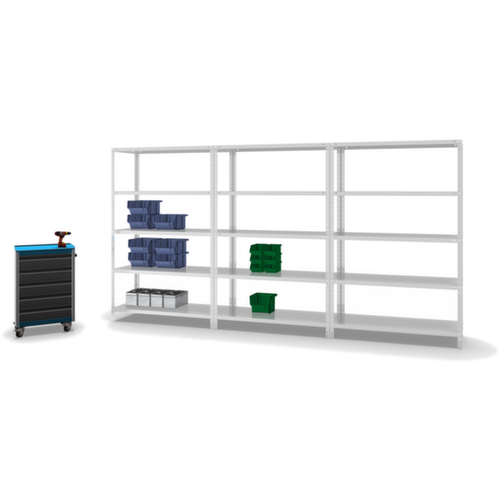 hofe Etagère à visser, 5 tablettes, RAL7035 gris clair