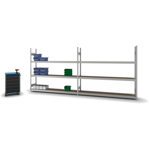 hofe Rayonnage grande largeur avec tablettes en bois