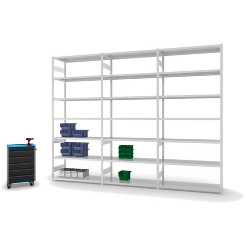 hofe Rayonnage à traverses type standard, hauteur x largeur x profondeur 3000 x 1310 x 535 mm, 7 tablettes