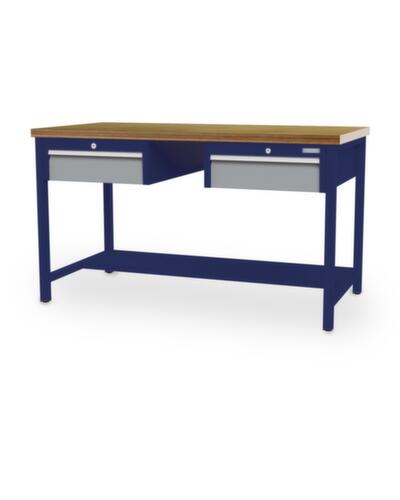 Bedrunka + Hirth Établi, 2 tiroirs, 1/2 tablette